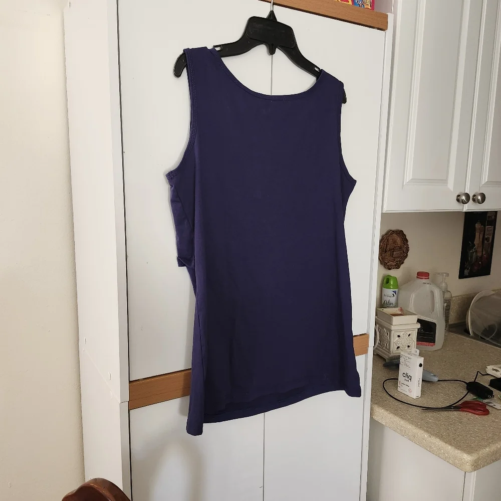 NWT-2 BEARSLAND Stylish Pregnant Maternity Nursing Tank Tops. Black&Blue. Medium - Picture 12 of 16